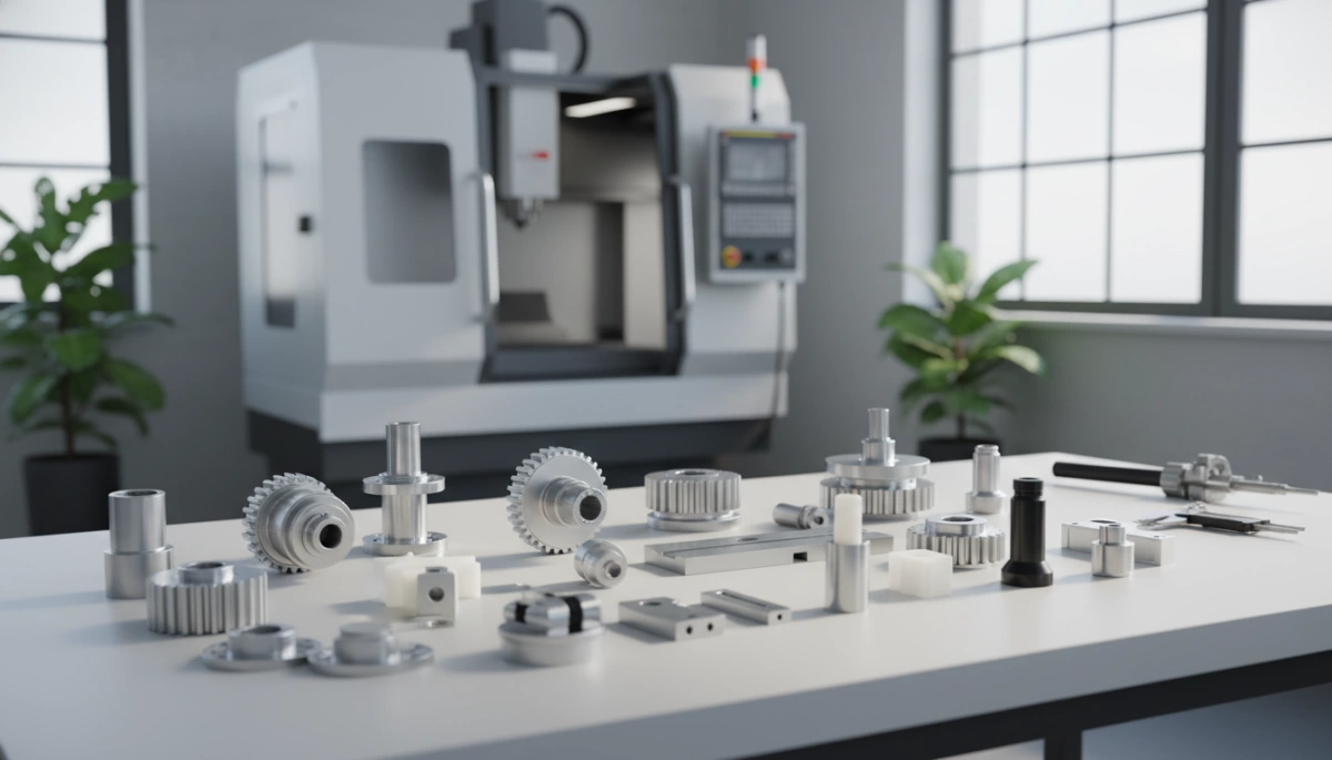 Peças comuns usinadas em CNC usadas em máquinas de embalagem