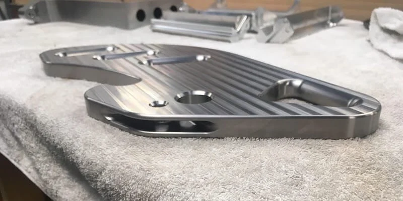 Clean titanium CNC machined component