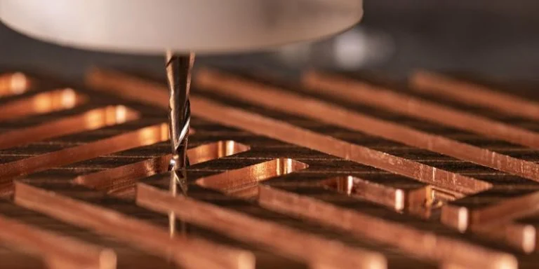 Copper machining process