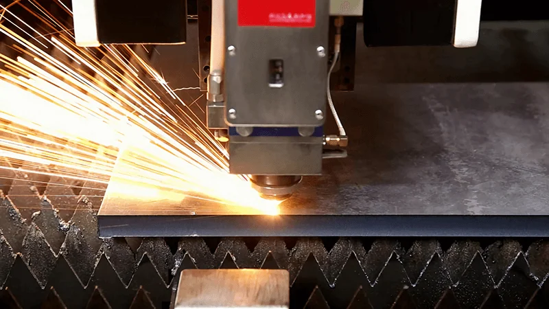 Laser cutting process steps