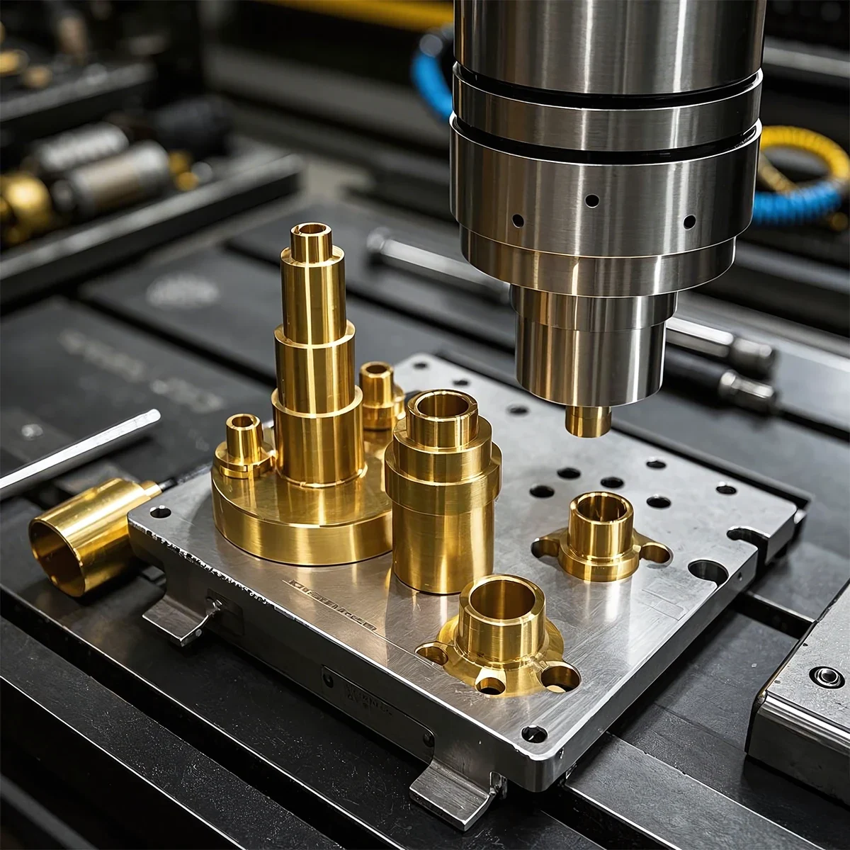 Precision CNC machined copper component