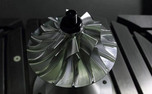 Precision milled metal part with complex details