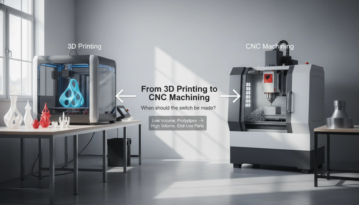 CNC vs impression 3D : de l'impression 3D à l'usinage CNC