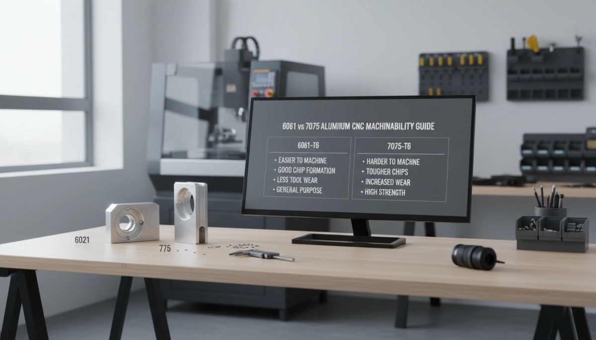 6061 vs 7075 aluminum CNC machinability guide