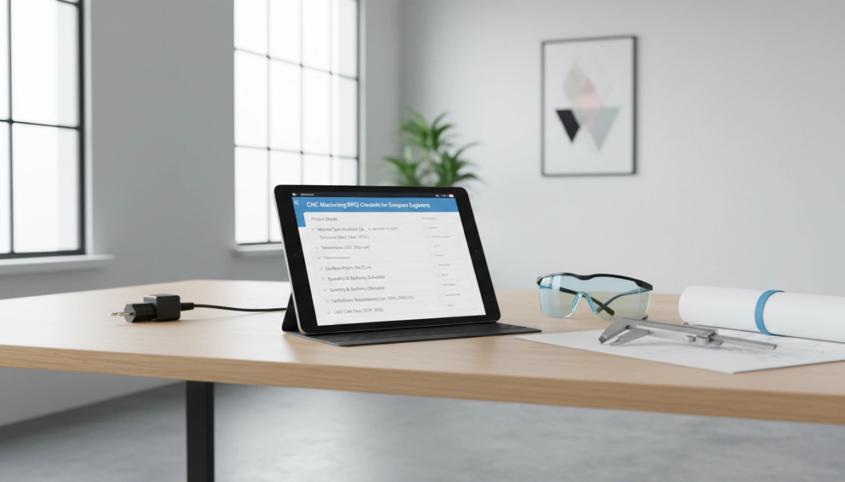 Kontrolní seznam RFQ pro CNC obrábění pro evropské inženýry