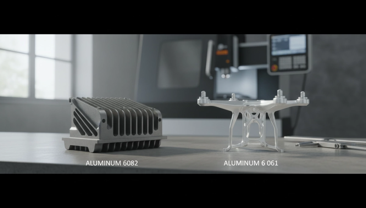 Aluminum 6082 vs 6061 CNC alloy differences
