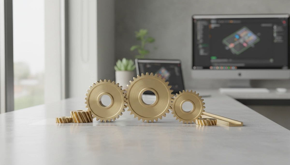 CNC Brass Gears Design Low-Friction Silent Operation