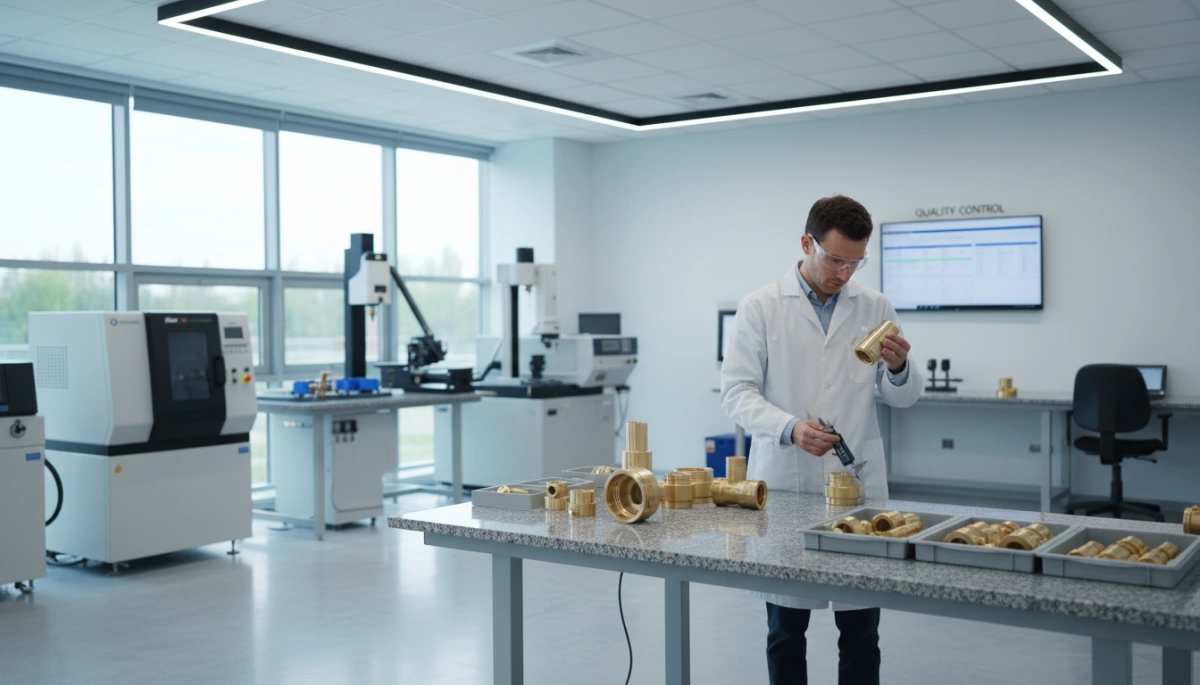 CNC Brass Plumbing Components Quality Testing