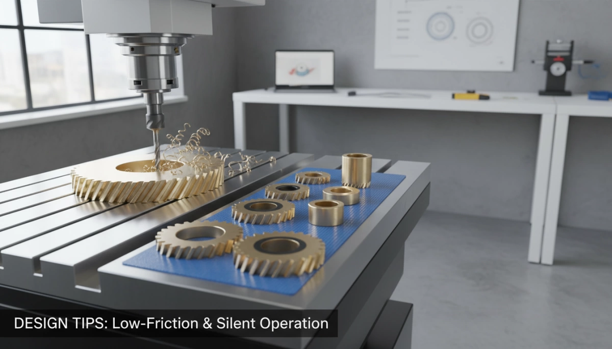 CNC machining brass gears and bushings design tips 1