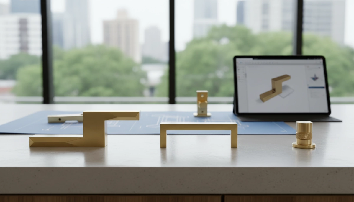 CNC Brass Architectural Hardware Design 6PCOchWpp