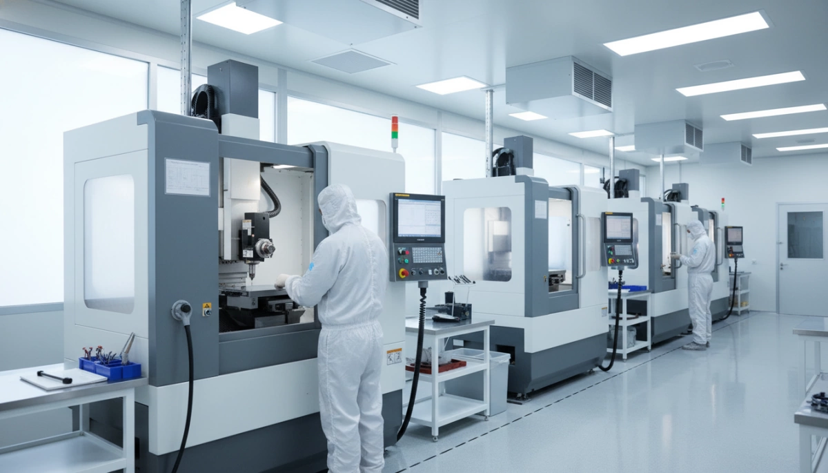 Cleanroom CNC machining for semiconductor precision