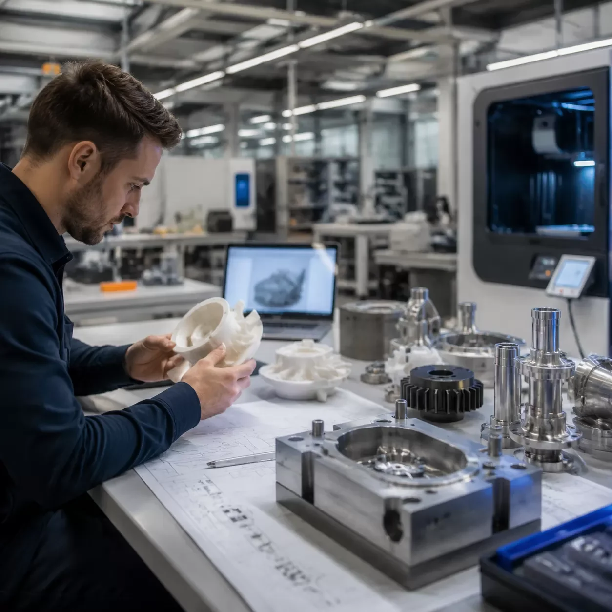Machine de fraisage CNC en prototypage de précision