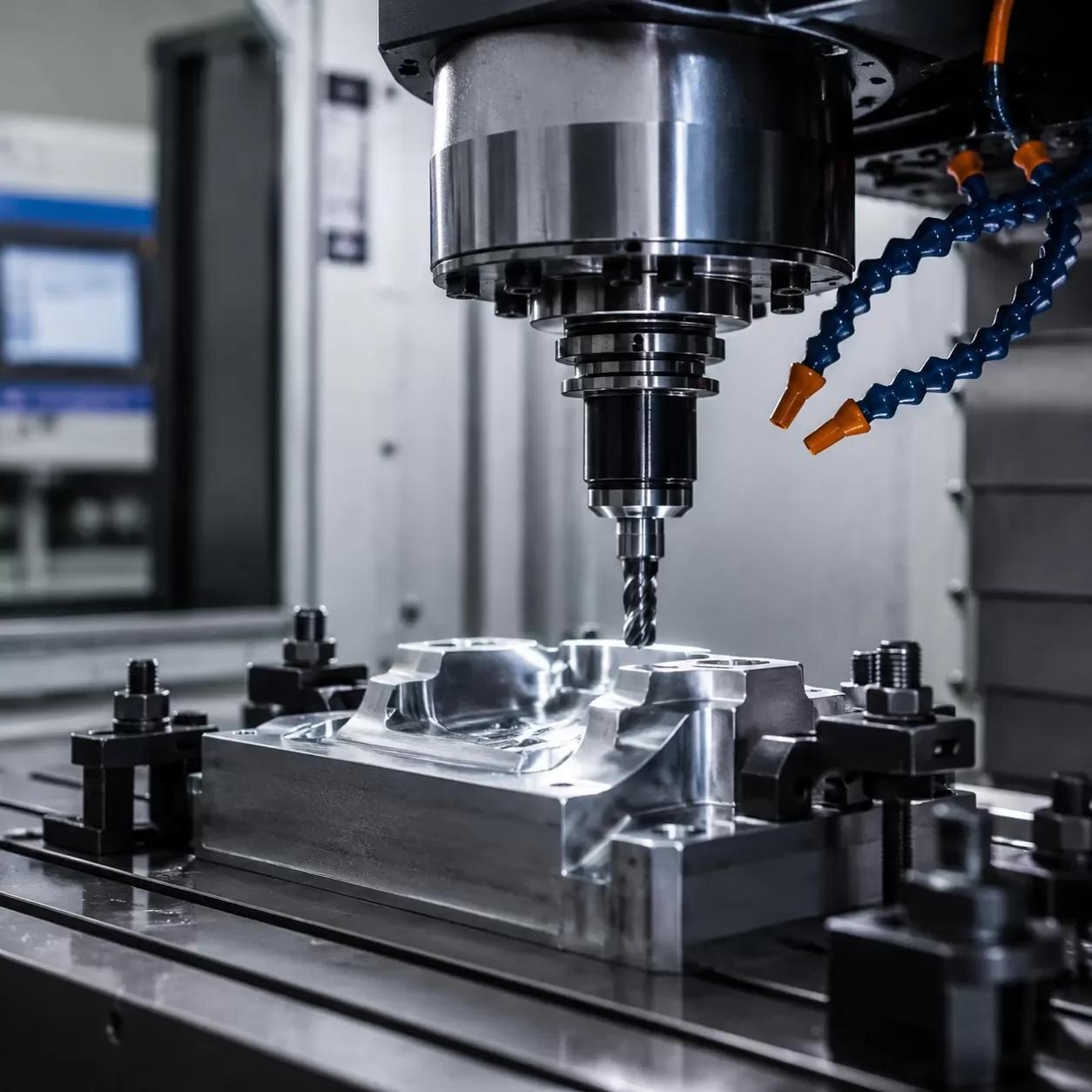 Fonctionnement de machine de fraisage CNC de haute précision