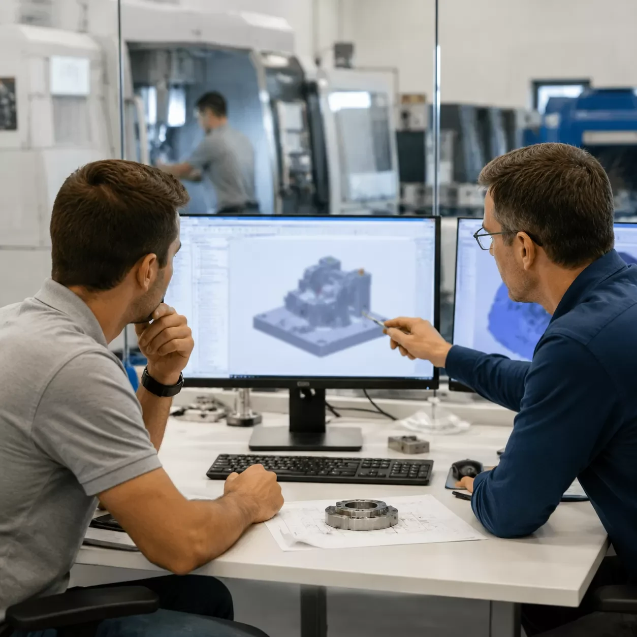 Processus d'usinage CNC de précision