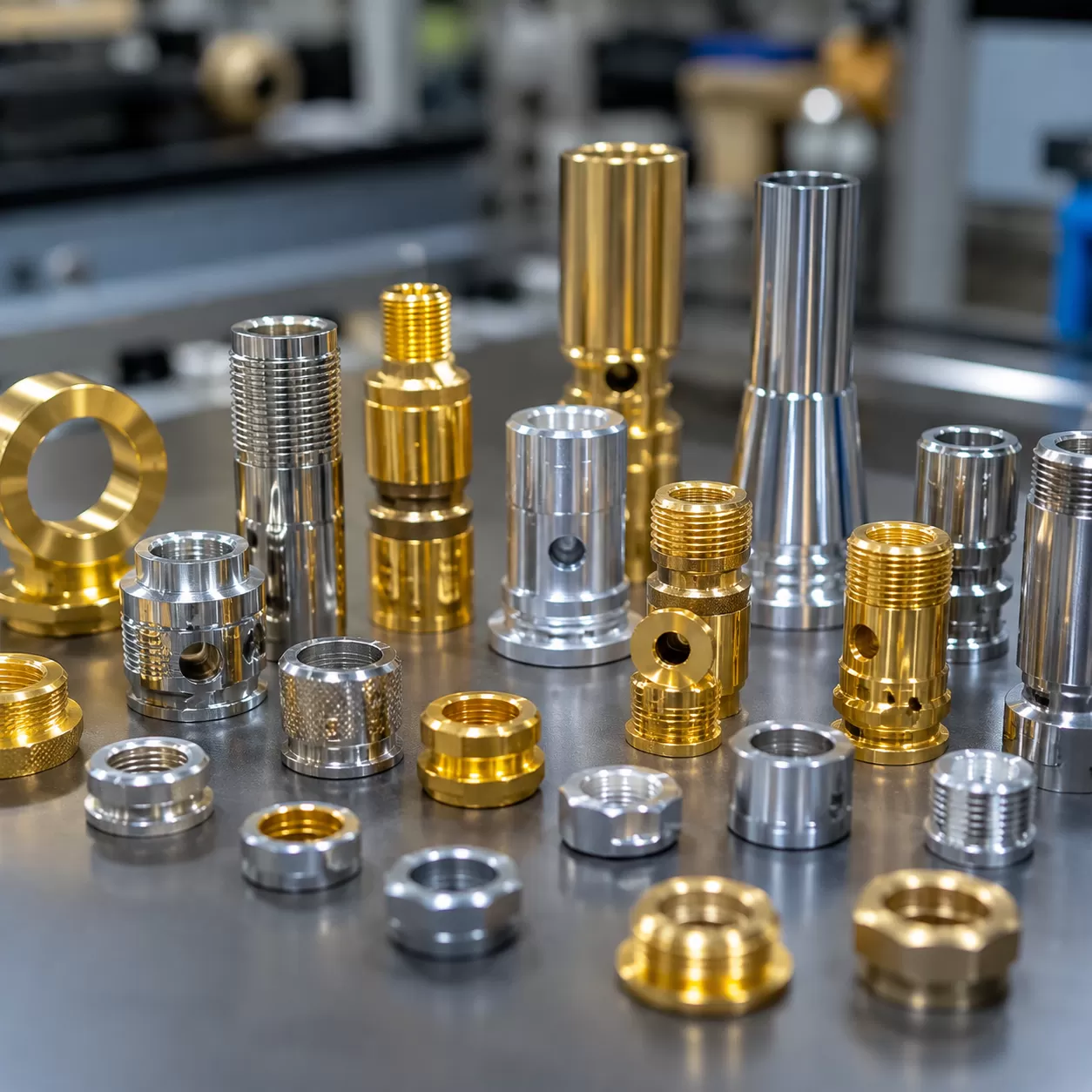 Brass CNC Parts Plating with Nickel, Chrome, Gold