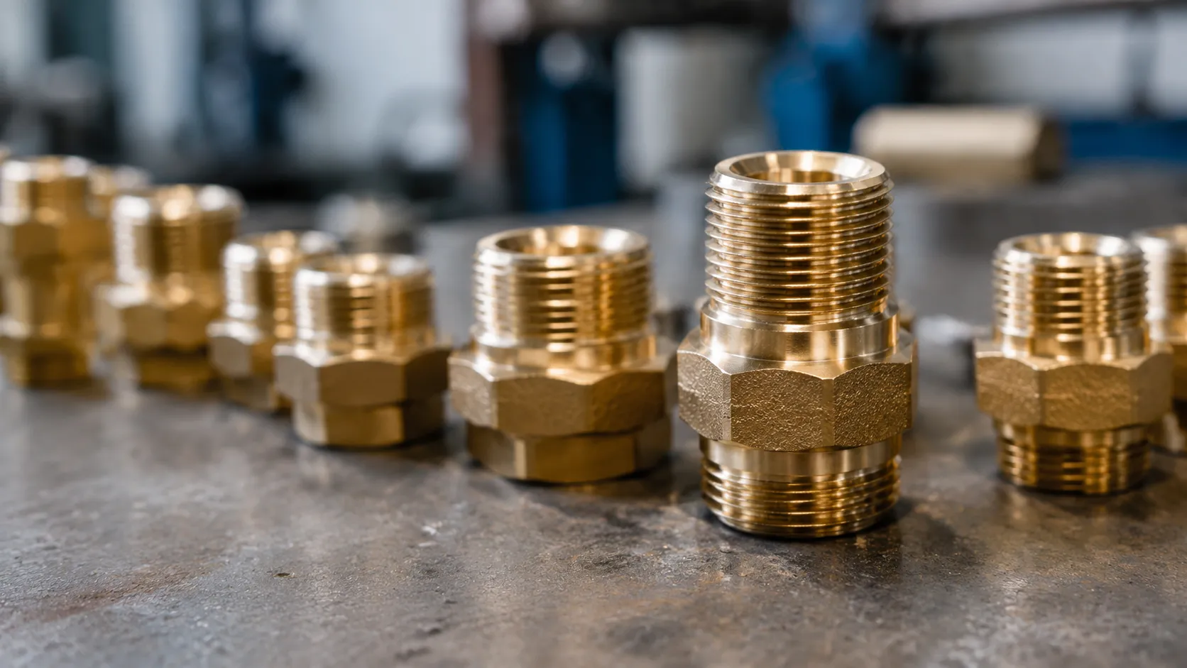 Rosca de conexão hidráulica de latão CNC Nii.webp